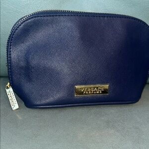 Versace Midnight Blue Pouch with Gold Accent
GWP